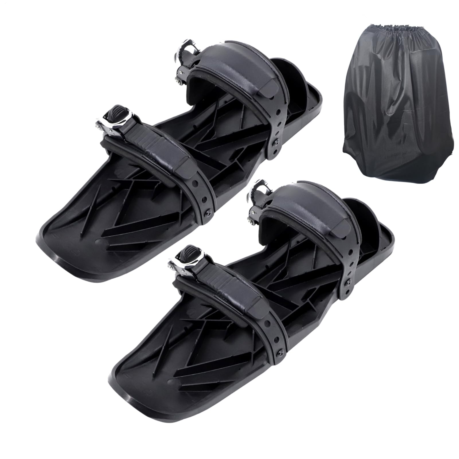 Winterschlittschuhe – Verstellbare Schneeschuhe, rutschfeste Skiausrüstung, leicht, multifunktional, tragbar, mit Tragetasche für Frauen,