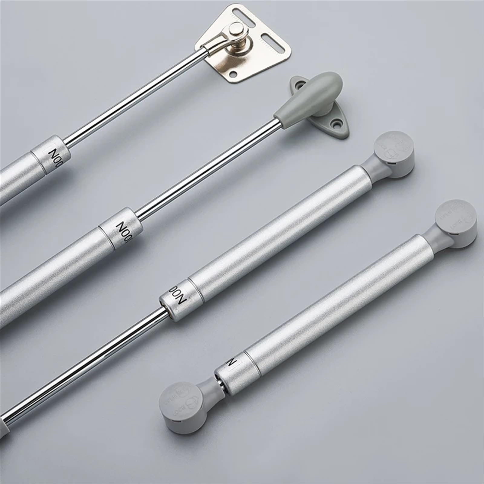 Support de levage de porte d'armoire en cuivre 100N /10kg, vérin à gaz, charnière à ressort hydraulique, charnière de placard de cuisine, quincaillerie de meubles * 2 pièces(100N gas strut)