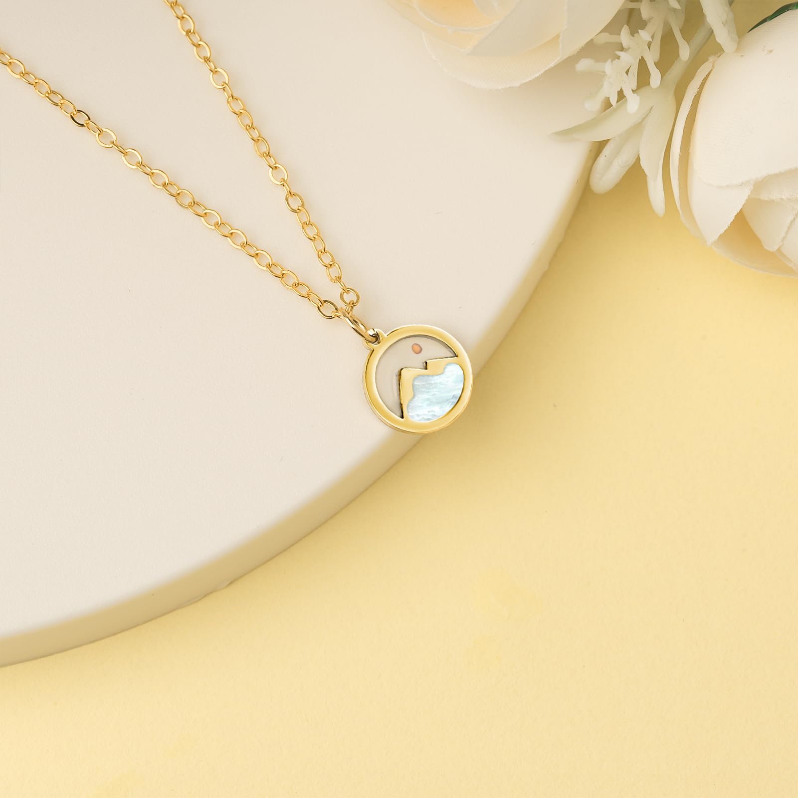 Mustard Seed Necklace Jewelry for Women Girls, Gold