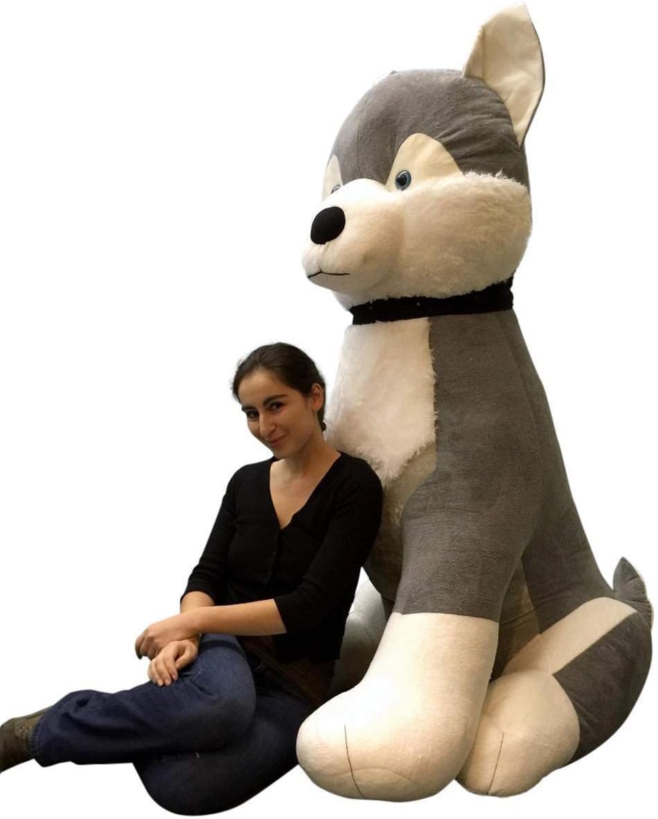 giant stuffed husky