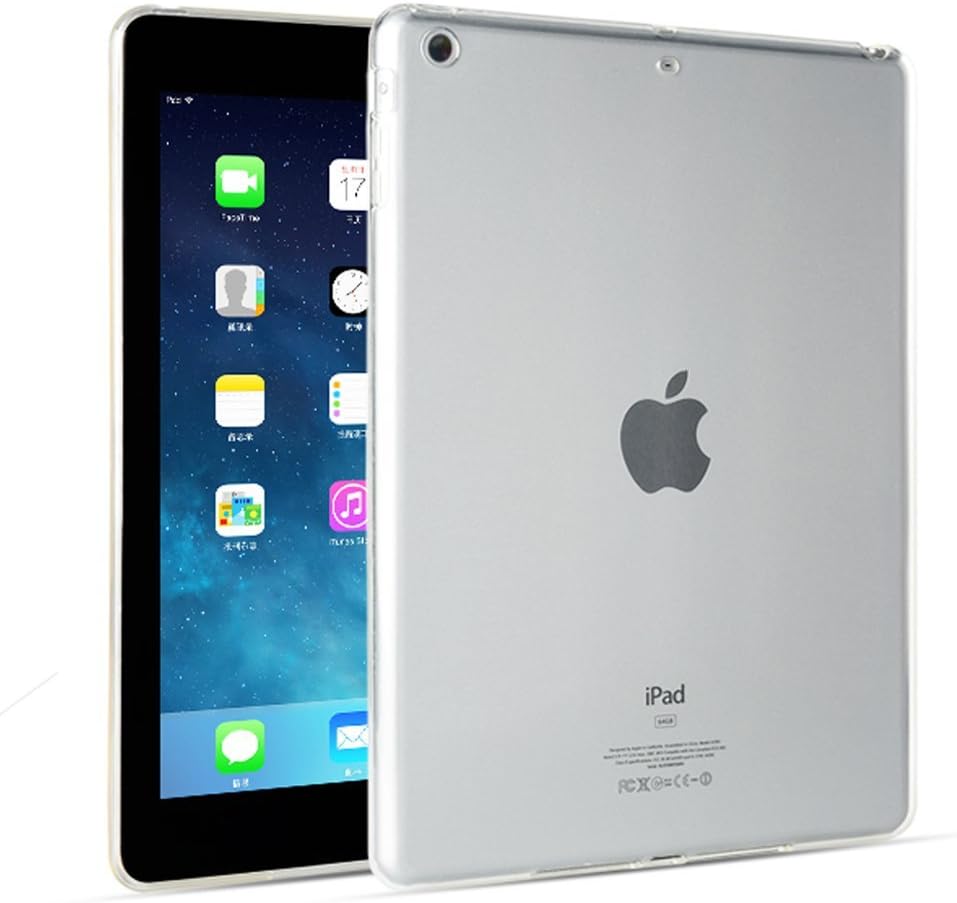 FAS1 iPad Mini Case Cover,NEW Clear Soft TPU Skin Gel Silicone Back Case Protector for Apple iPad Mini 1/2/3 (Transparent)