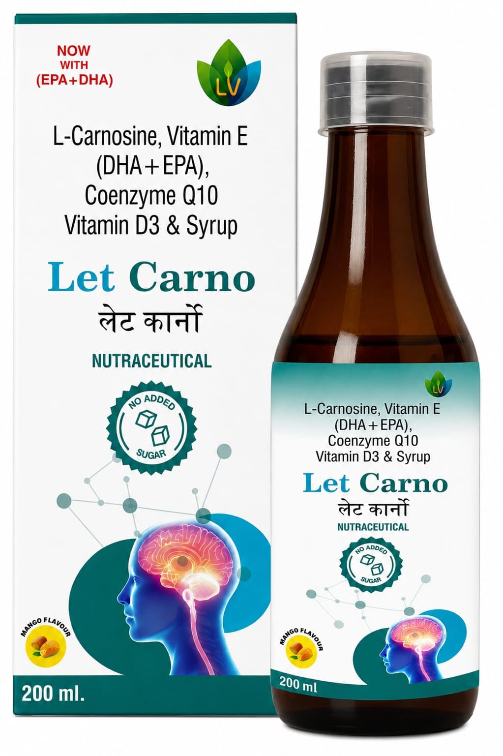 L-Carnosine 400Mg Per 10mL Mango Flavour (200 ML) LetCarno Syrup-picture-25