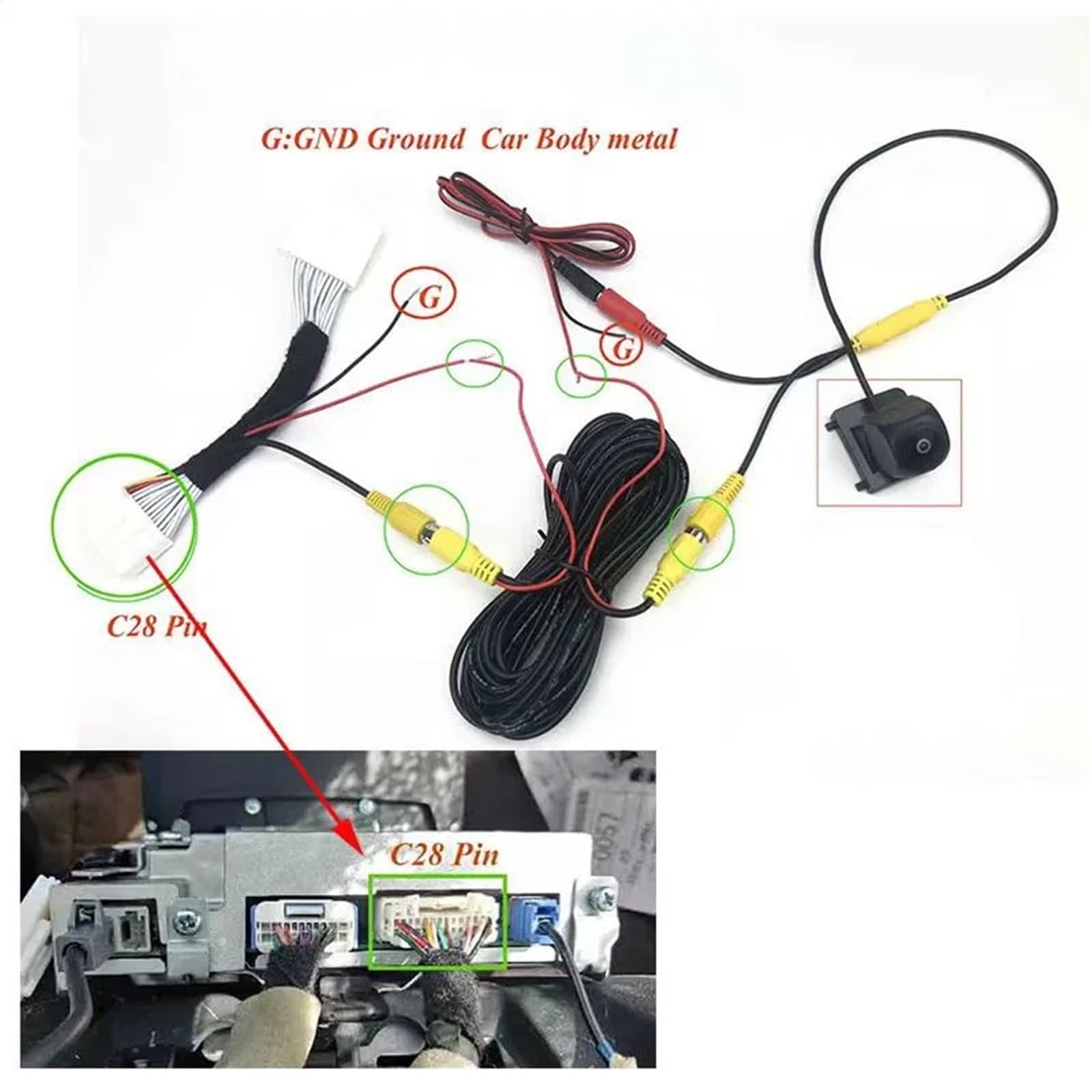 Parcheggio Retrocamera Kit Telecamera Posteriore Per Parcheggio E Retromarcia Per Mazda 2 Per Demio DJ Hatch 2015~2021(KIT)