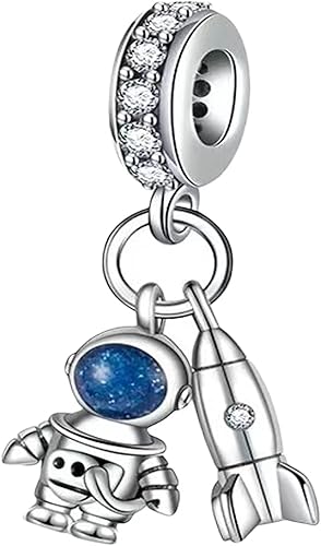 LNQOBU Happy Life - Colgante para pulseras de abalorios, plata de ley 925 para mujer y niña (con un espaciador de cuentas)