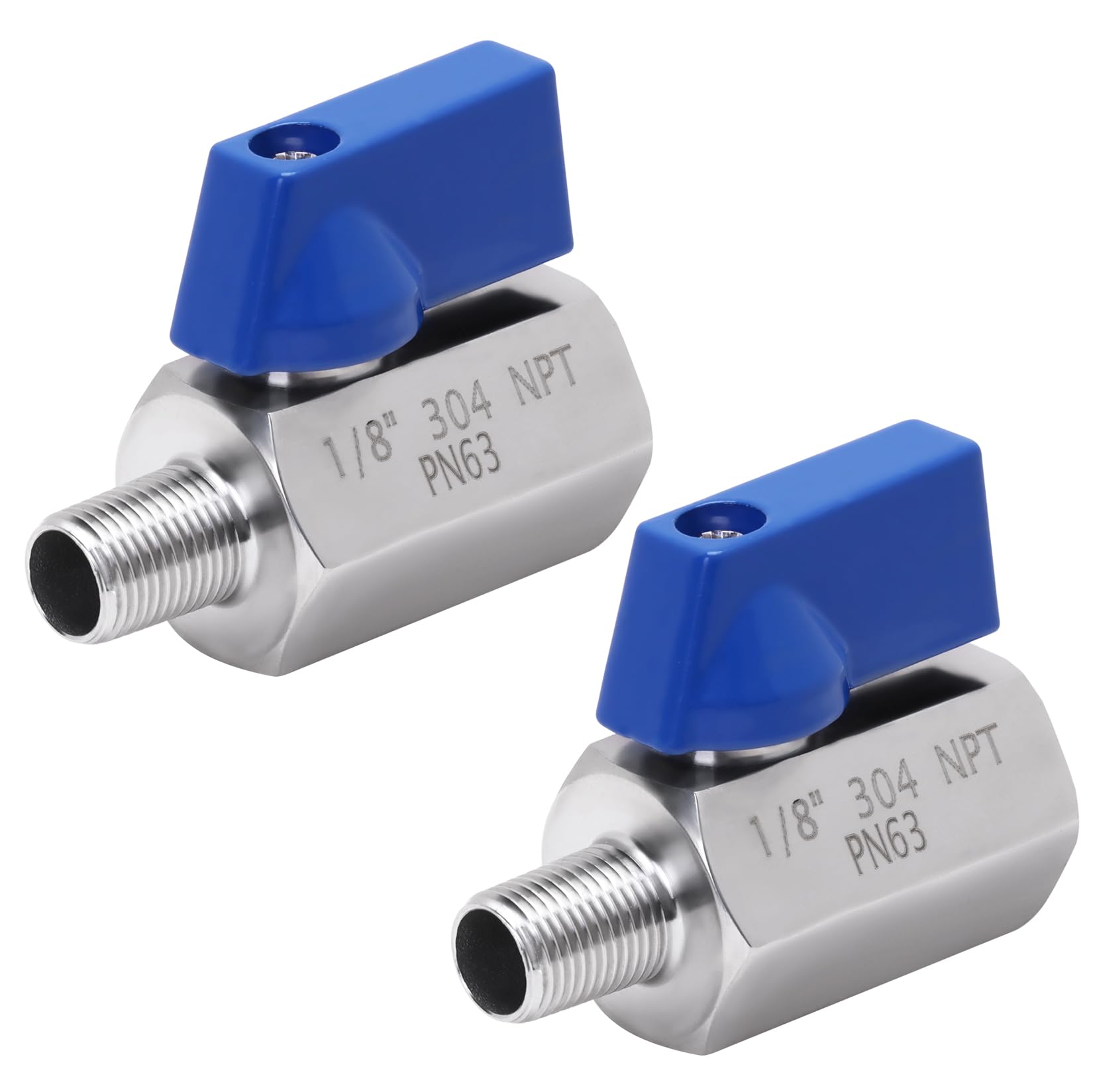 Robinet à boisseau sphérique 1/8 NPT en acier inoxydable haute résistance