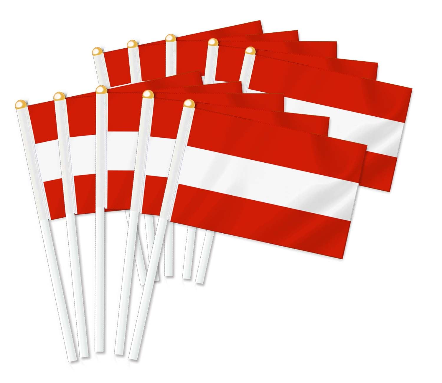 25 PCS Austria Handheld Flag,Austrian Decor Hand Held Flags,Decoration Banner — image 1