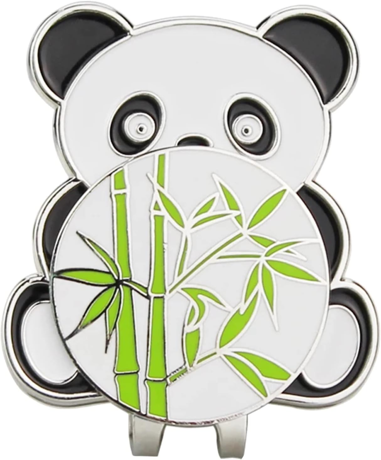Panda Golf Ball Marker Hat Clip Metal Golf Gift for Men Women Golfers Golf Accessories (1 Hat Clip and 1 Golf Marker) Golf Accessories Kit for Men Women Gift Ball Marker