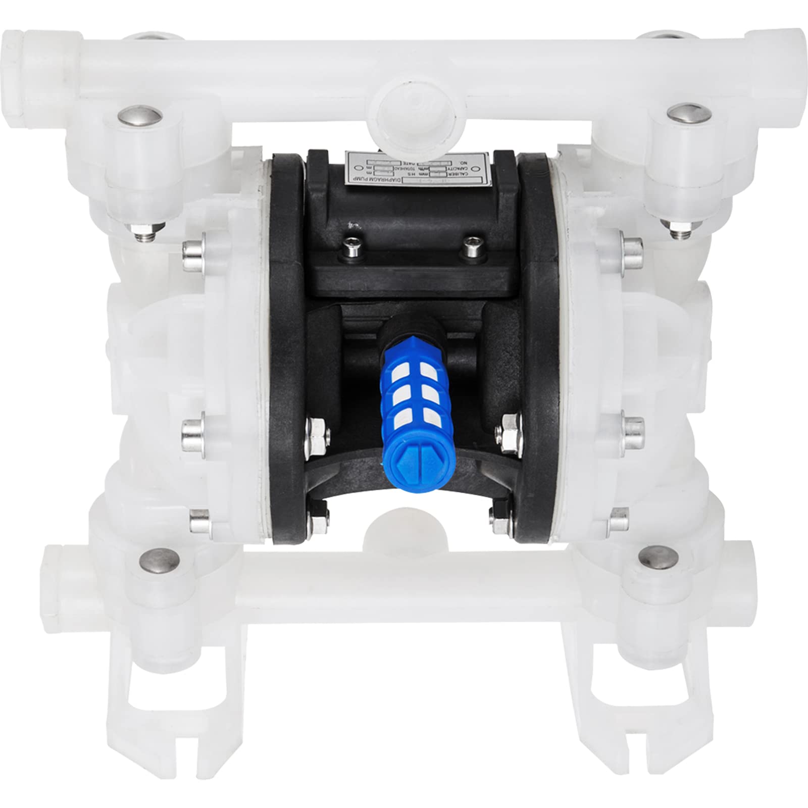 Pompe Pneumatique à Membrane en Polypropylène Pneumatique Double, Diaphragme en Nitrile Pompe à Air à Membrane 2 Diaphragme, Aspiration: 0 à 5 m YBGMBQBY4-1500001