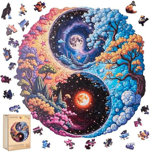 Wooden Puzzles for Adults - Yinyang Tree of Life Wooden Puzzl (Yinyang Tree, Large)