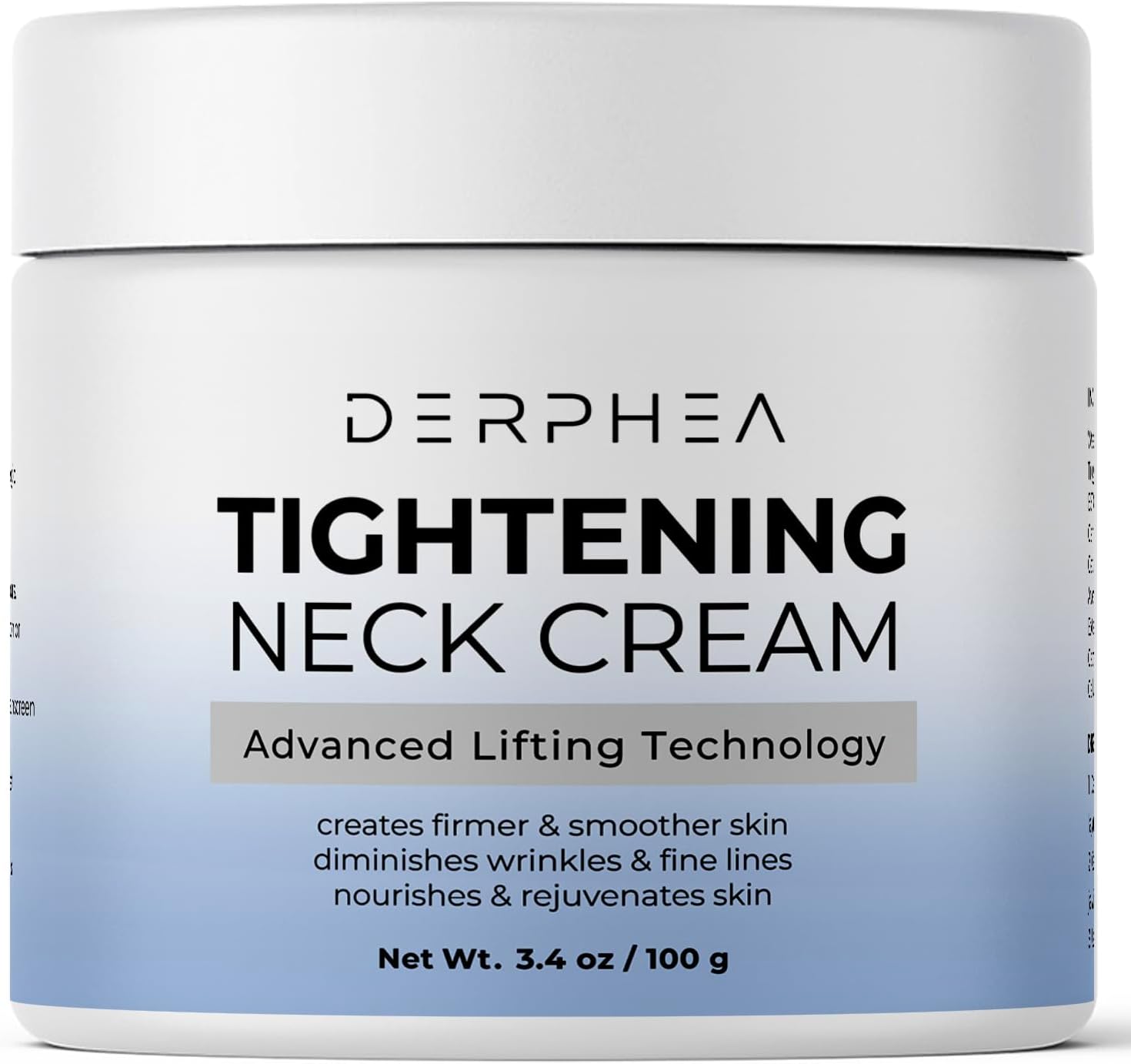 DERPHEANeck Cream, Face Firming Cream, Face & Neck Cream, Advanced Skin Tightening Cream For Tightening Skin, Fine lines, Loose & Sagging Skin On Décolleté (3.4 Oz)
