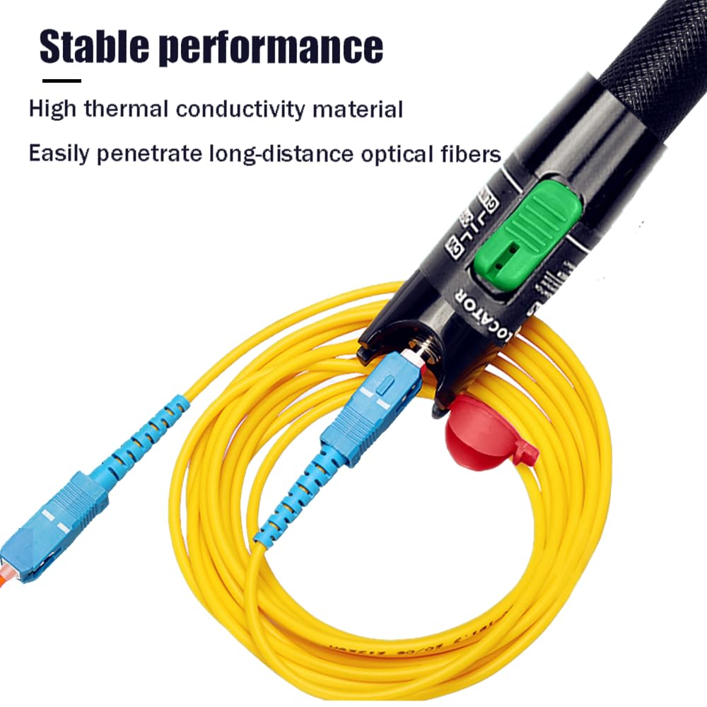 Localizzatore di Guasti in Fibra Ottica 30mW 30KM, Tester FTTH, Penna Ottica Con Interfaccia Standard 2.5mm per SC/FC/ST (2 Pezzi)