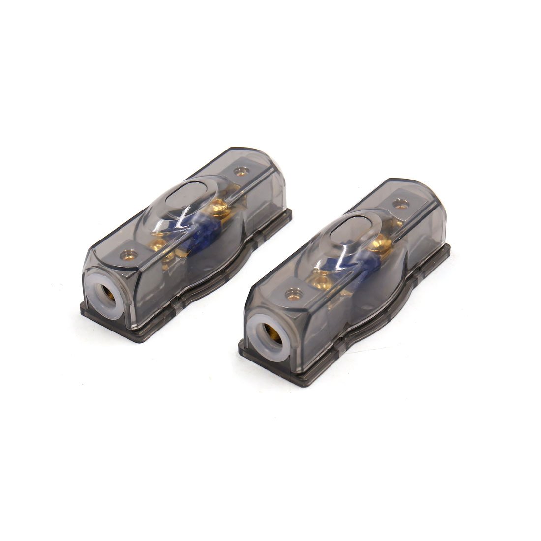 sourcing map 2Pcs 60A Auto Car Audio Amplifier ANL Fuse Holder Base Distribution Block Gray