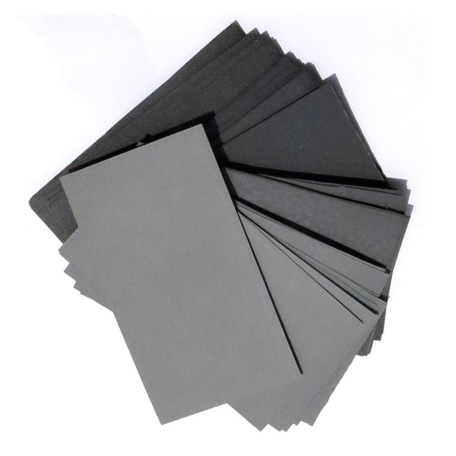 WILLWA 70 Uds. Papel de Lija seco húmedo 600/800/1000/1200/1500/2000/2500 Hojas de Papel abrasivo de Grano for lijar Muebles