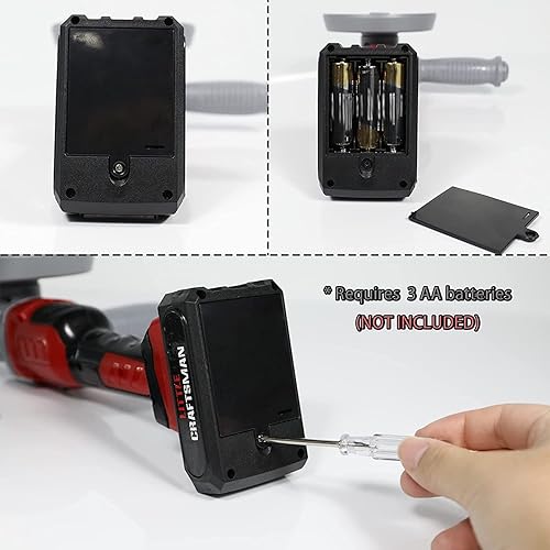 Miniatura 5 de Motosierra de juguete para niños, serie de juegos de simulación para niños con cadena giratoria y sonidos realistas, juego de herramientas de