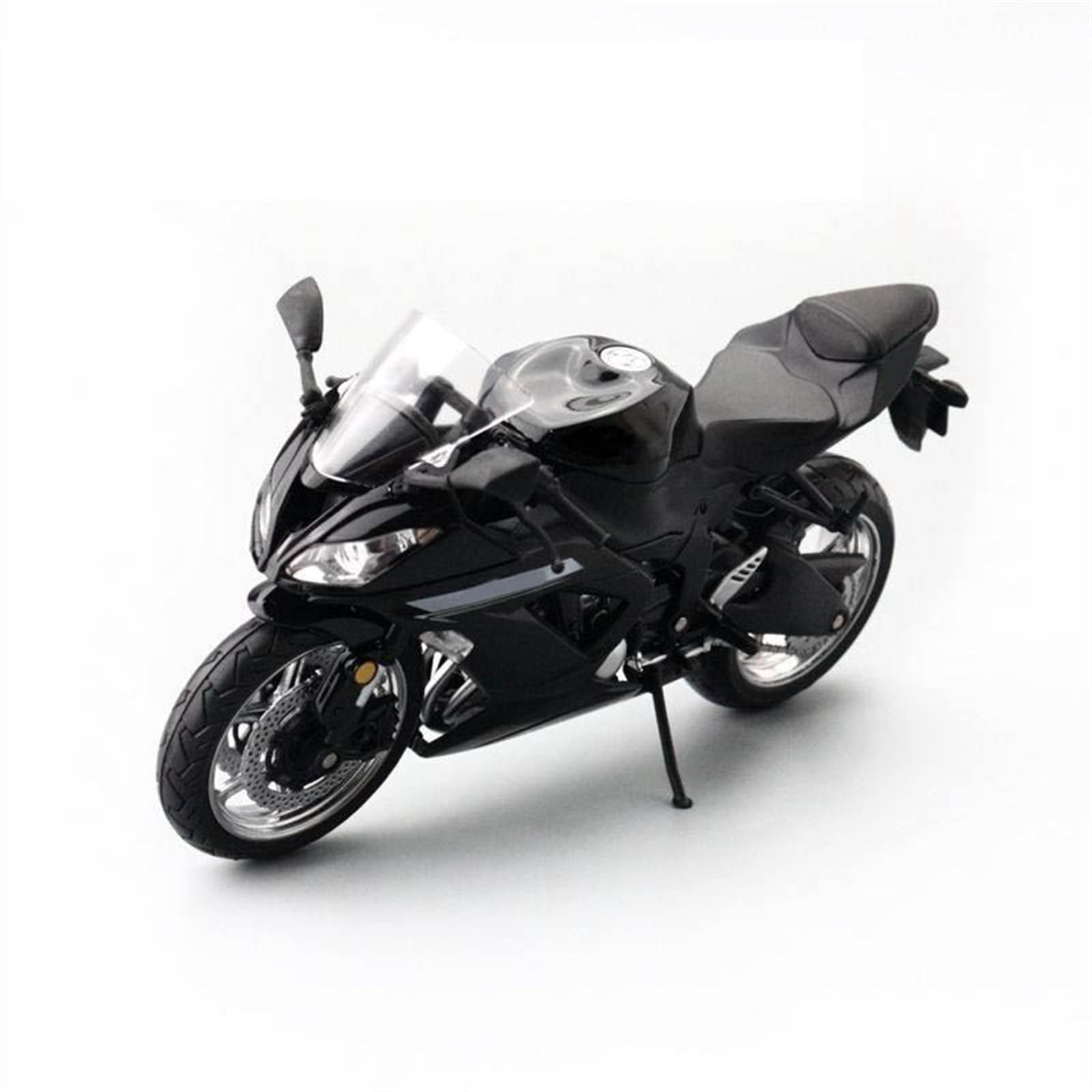 SEYXF Motorbike Toy 1:12 for Kawasaki Ninja 636 ZX6 Motorcycle Diecast Model Toys Jewelry 's Gift Collection(Black- Silver)