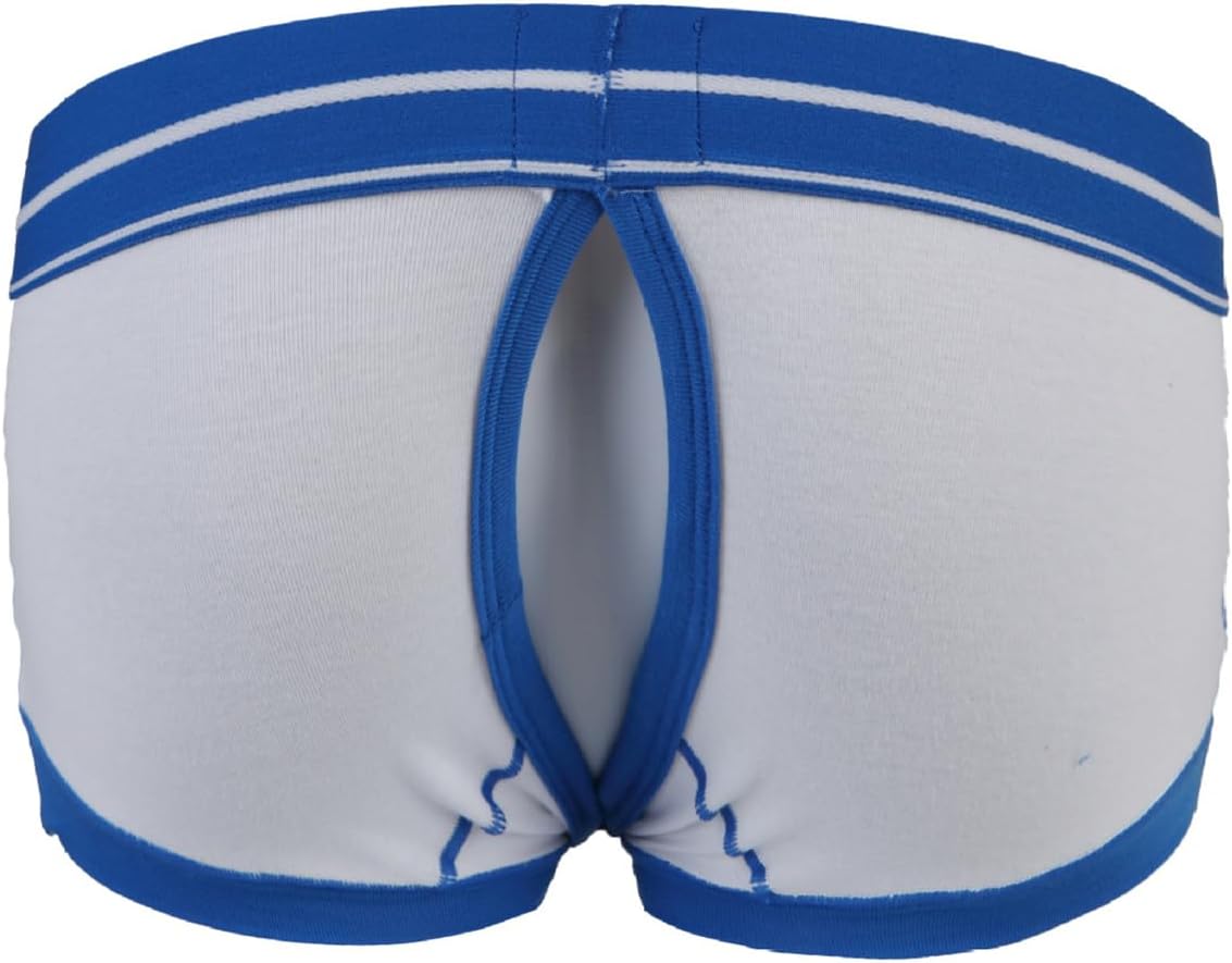 Evankin Men's Sexy Underwear with Hollowed out Boxer Brief Low Rise Funny Back Exposed Buttocks Boxer Shorts - Image 4