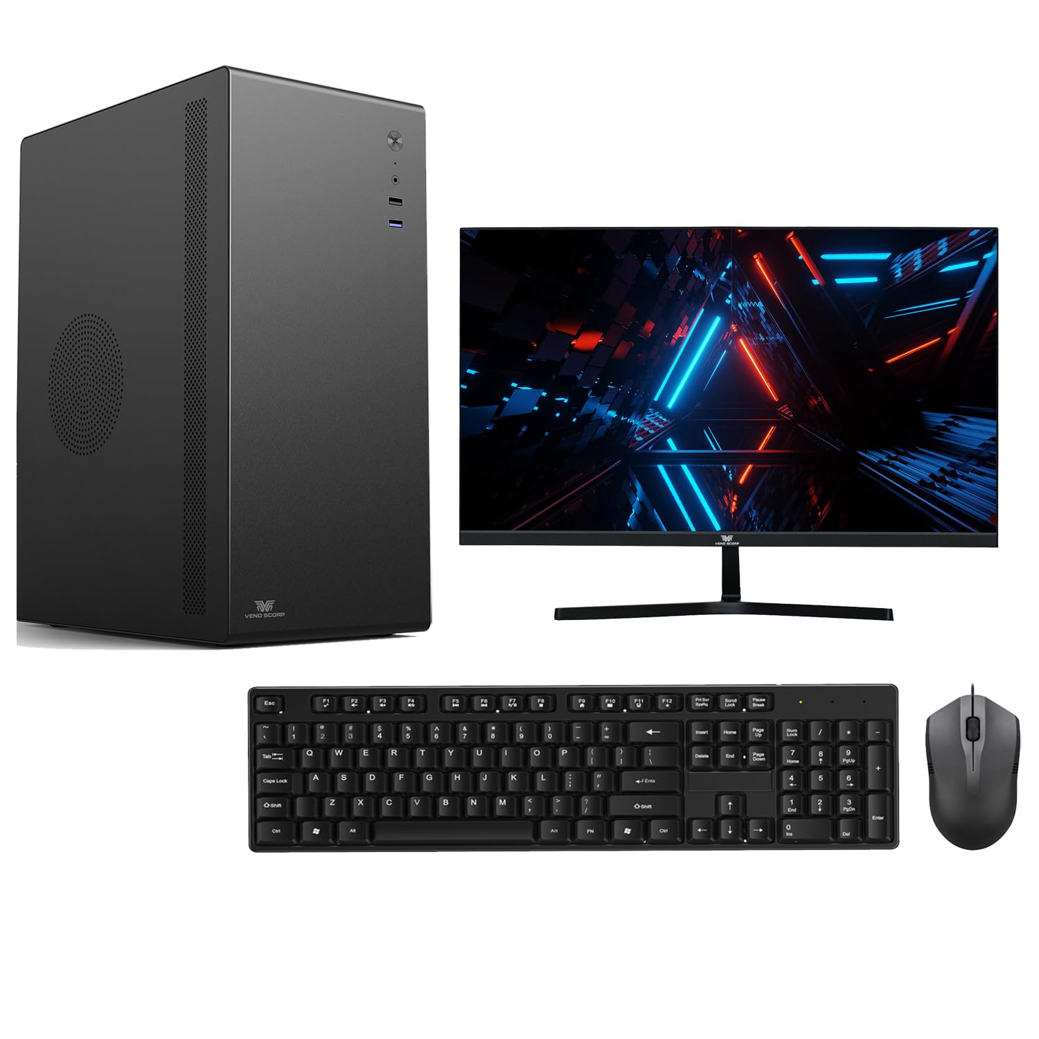 Gaming pc Optiplex Intel i7 3770 16GB RAM 512 NGFF SSD GT 1030 2GB WiFi Windows 10 VenoScorp V100 Computer — view 6