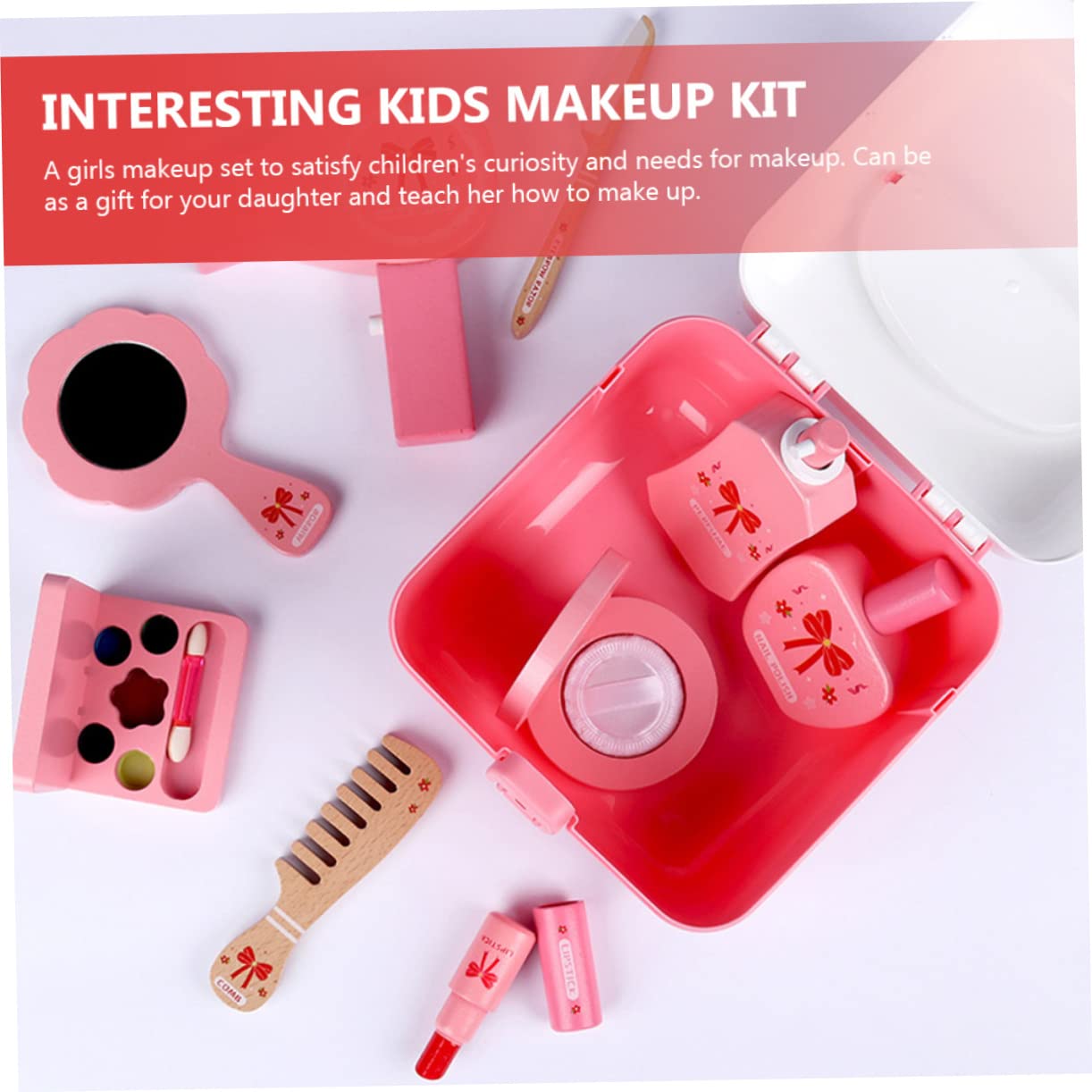 ifundom 1set Gioco Di Bellezza Per Ragazzo Ragazza Con Trucchi e Accessori Kit Di Trucco Compatto e Sicuro Gioco Creativo Per Ragazze e Ragazzi Con Design Simulato Per Sviluppare La e