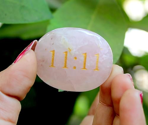 Miniatura 4 de Jet Unique Collection of ENERGISED Rose Quartz Love Zibu Symbols are the Angelic Symbol Reiki, atrae dinero cristal, piedras curativas, cristales de