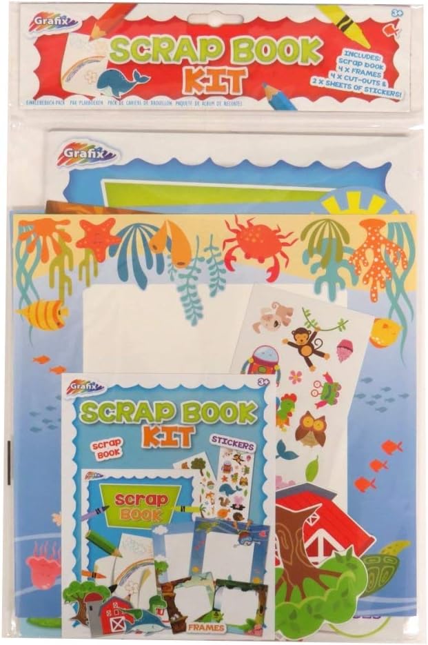 RMS Int Grafix Childrens Starter Scrapbooking Kit, Lots of Items : Toys & Games