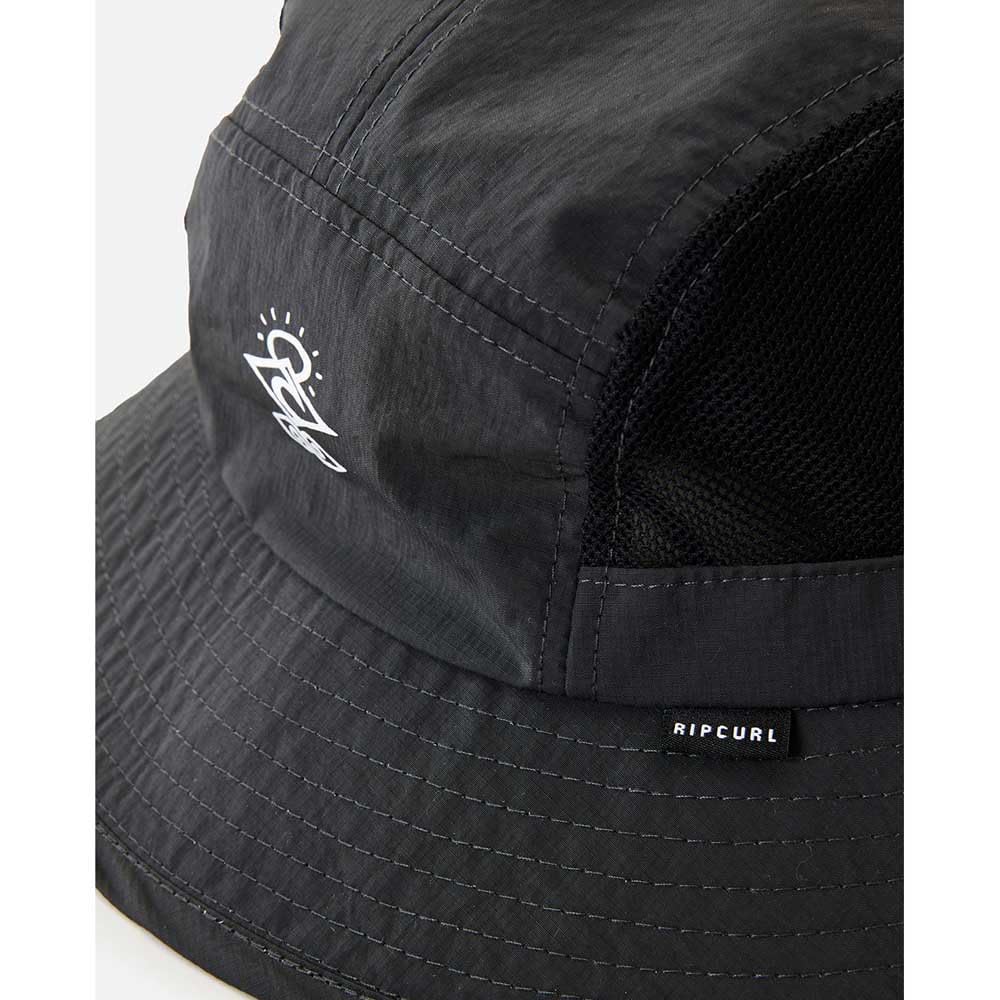 Rip Curl Searchers Boonie Stoffhut Sonnenhut Sommerhut Strandhut Surferhut Damen/Herren - mit Kinnband Sommer Frühling-Sommer
