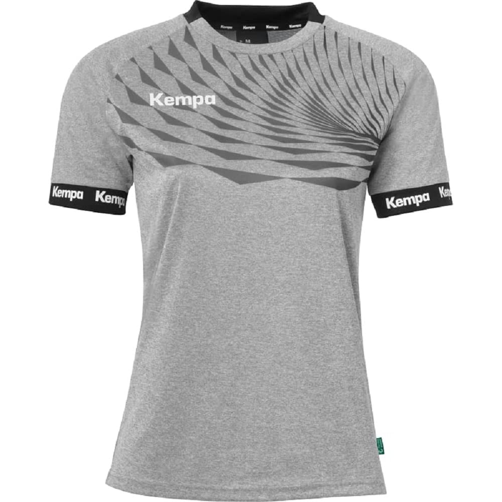Kempa Kempa Wave 26 Shirt Women Tee Shirt t-Shirt de Sport à Manches Courtes Vetement Fonctionnel Handball Gym Jogging Running Maillot Femme (Lot de 1)