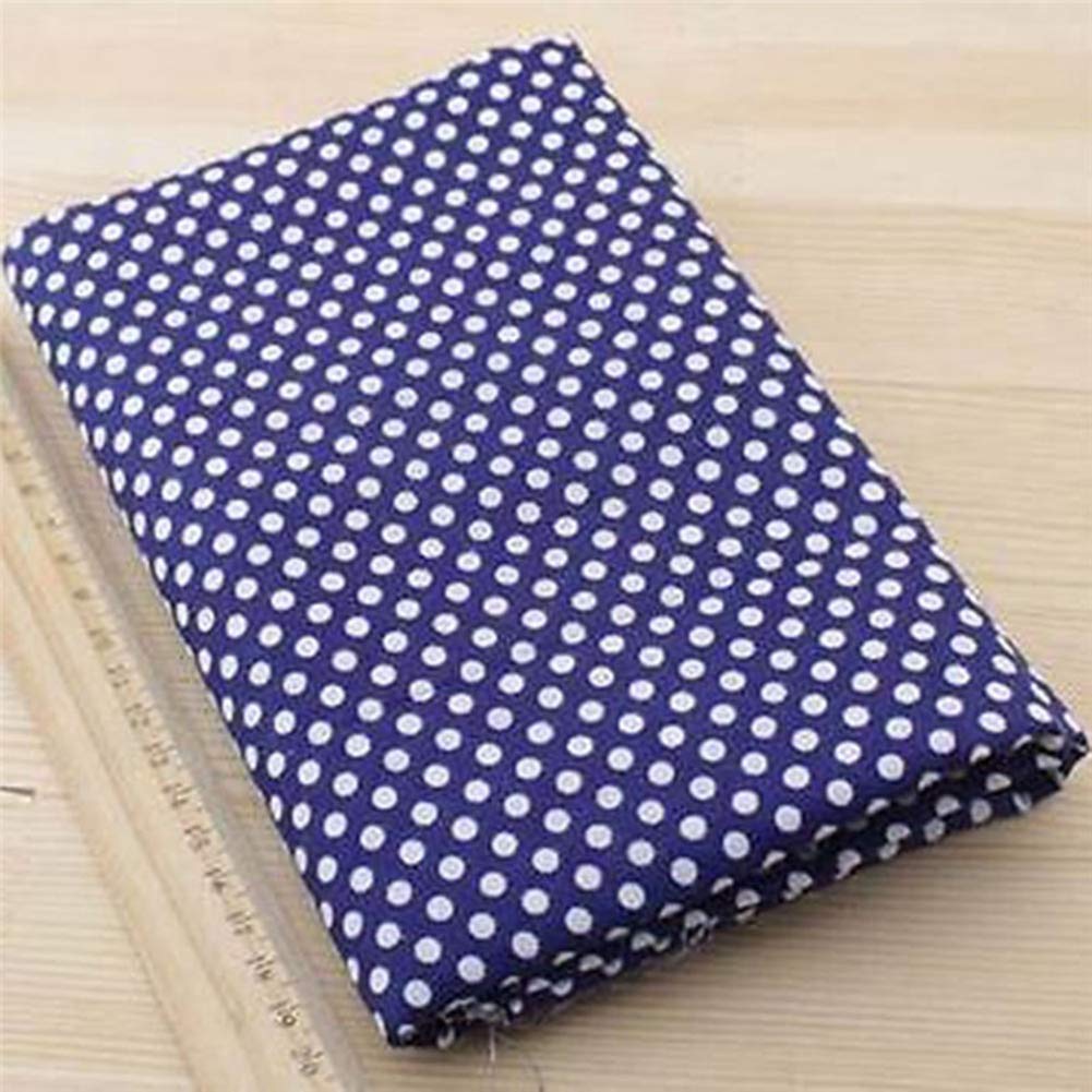 XYanXXX 7Pcs 25x25cm Cotton Quilting Fabric,Floral Dot Print Patchwork Handmade Craft Fabric Plain Cloth Bundle Quilt DIY Craft Bag Doll Toy Sewing Material