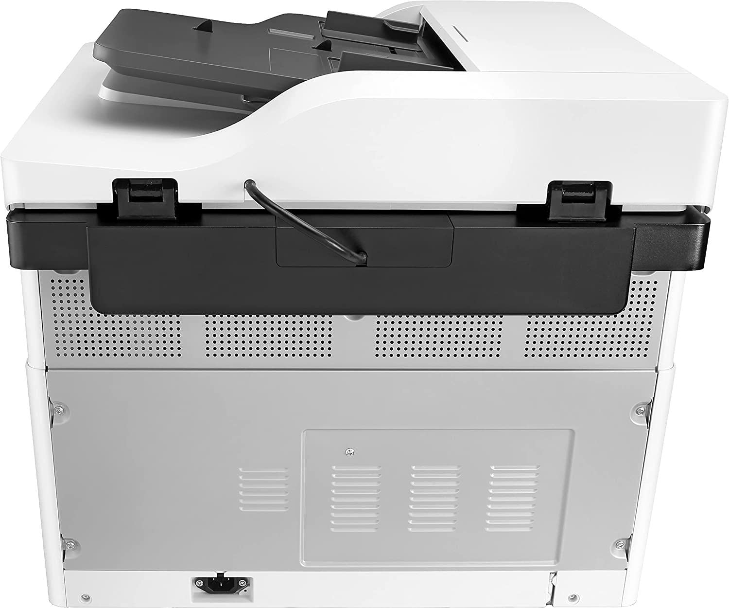 HP LaserJet M443nda 8AF72A Stampante Multifunzione A4, Stampa Fronte e Retro Automatica b/n, 25 ppm, USB, Gigabit Ethernet, Scanner piano A3, Display Touch a colori 20,3 cm, Bianca