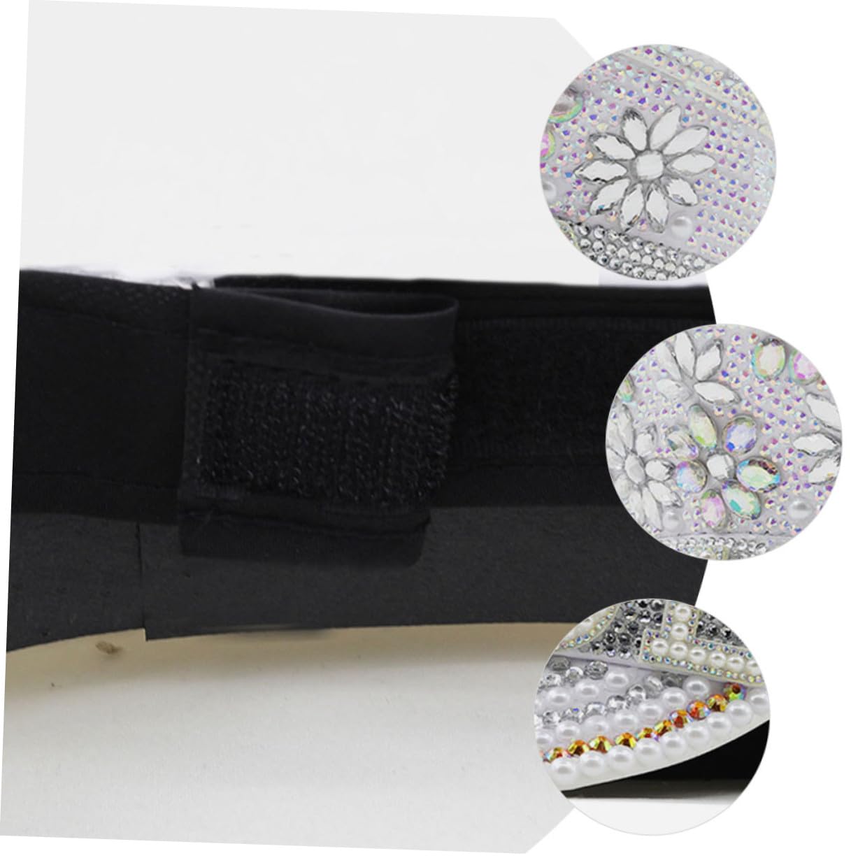 Sombrero de Novia Gemas de Imitación, Talla Única Ajustable, Gorra para Despedida de Soltera y Fiesta, Accesorio Elegante para Bodas y Celebraciones