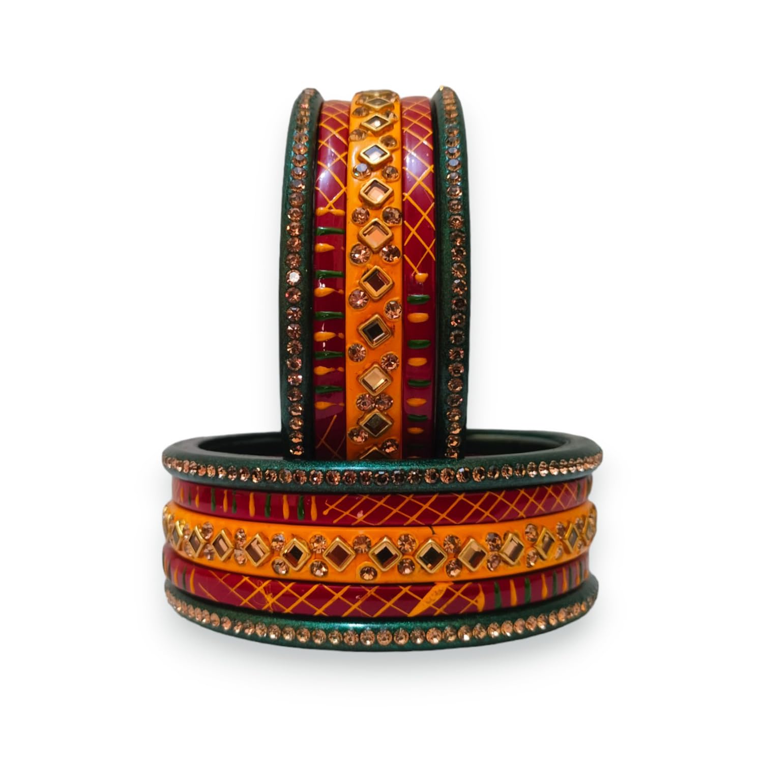 See full amazon price history chart for Nivrica Traditional Rajasthani Beautiful Multicolor Lac Lakh Bangle Set For Women and Girls | Jaipuri Chudi Set | Red Yellow Green Bangles | Set of 10 Nivrica Traditional Rajasthani Beautiful Multicolor Lac Lakh Bangle Set For Women and Girls | Jaipuri Chudi Set | Red Yellow Green Bangles | Set of 10 (B0DF33S41P) Amazon Price History, Amazon Price Tracker