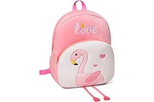 Toddler Plush Flamingo Backpack for Preschool and Daycare