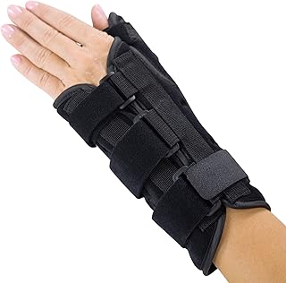 Vive Thumb and Wrist Splint - Tendonitis Brace with Thumb Stabilizer - Ergonomic Night Support For Carpal Tunnel And Tenosynovitis - Spica Splint For Right And Left Hand - Ideal For Women And Men (Right)