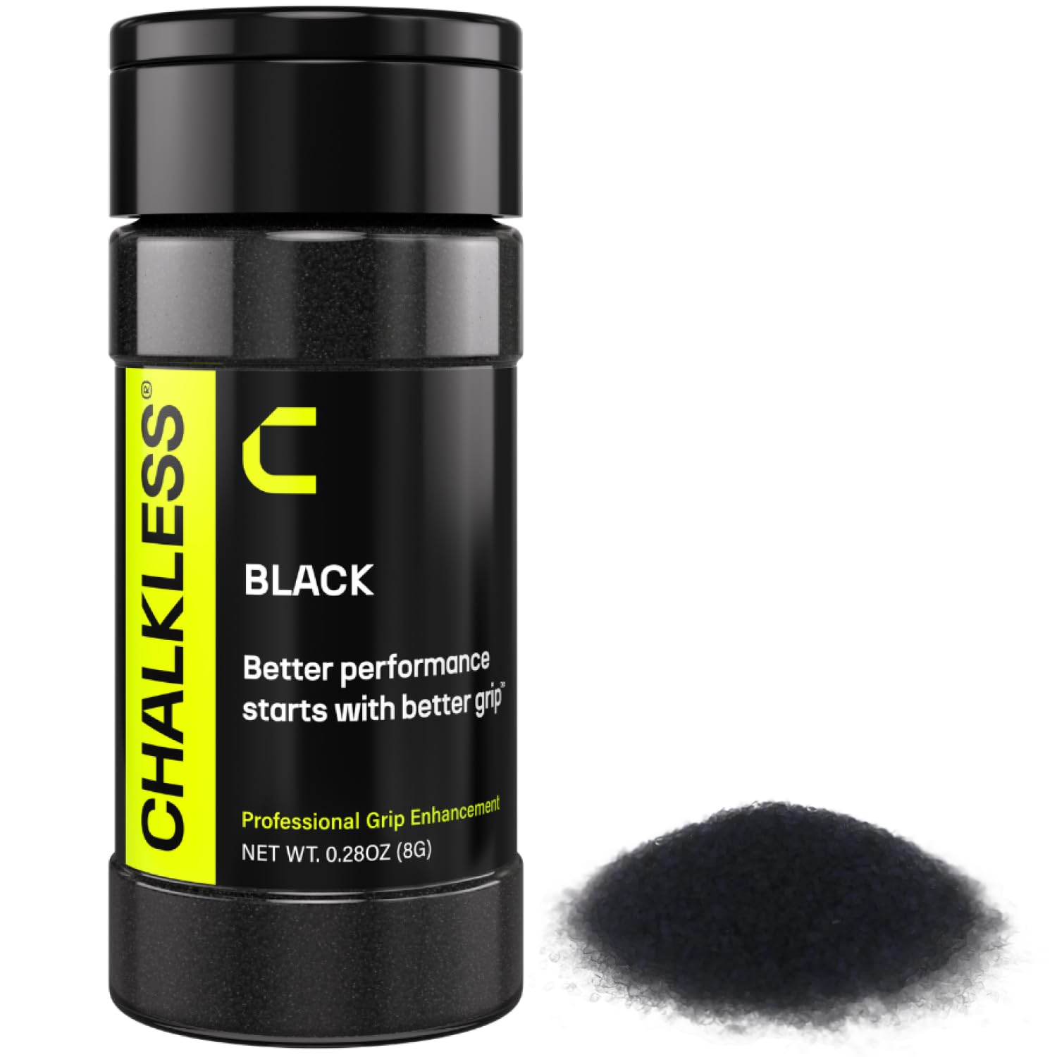 Chalkless Black Grip Enhancer for Pickleball, Tennis, Golf, Shooting Sports