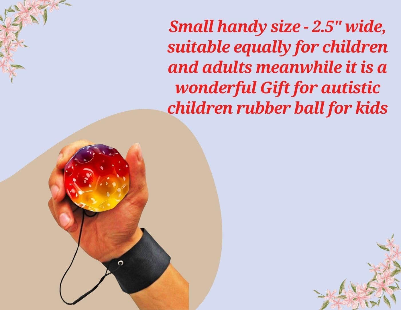 BKDT Marketing High Bounce Yo Yo Boom Ball Toy for Boys Girls Kids Ball Play Set Adjustable Wrist Band yoyo (yoyo Balls Pack of 1) - Birthday/Retrun Gifts 2