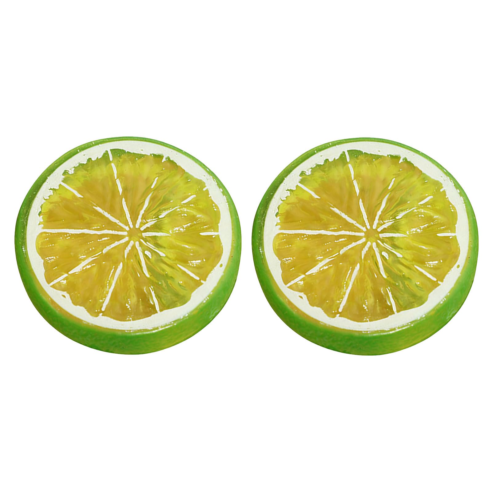 Piceioep Realistic Lemon Wedges Props for Food Photography and Table Artificial Lemon Slices Models