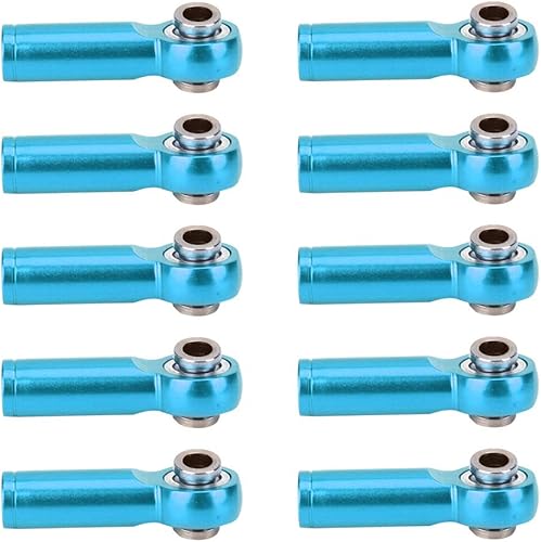 Extremo de barra de acoplamiento a control remoto, extremo de barra de acoplamiento de aleación de aluminio, 10 piezas, junta de varilla de