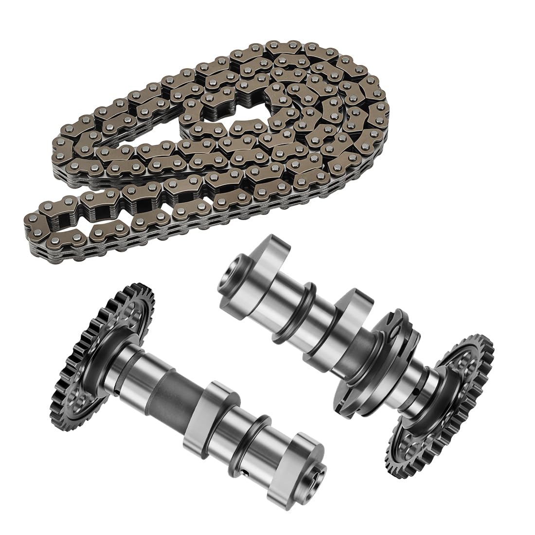 Árbol de Levas de Admisión y Escape con Cadena de Distribución para Suzuki QuadSport 400 Z LT-Z400 2003-2014, para Ka-wasaki KFX 400 2003-2006 12710-33H00 12720-33H00 12760-29F01