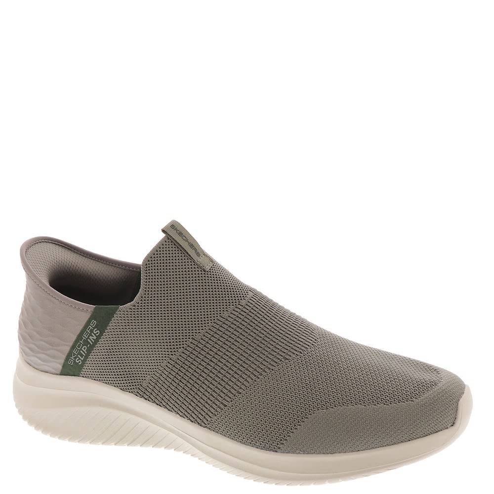 Skechers Men's Ultra Flex 3.0 Viewpoint Slip-in Loafer, Taupe/Olive, 10