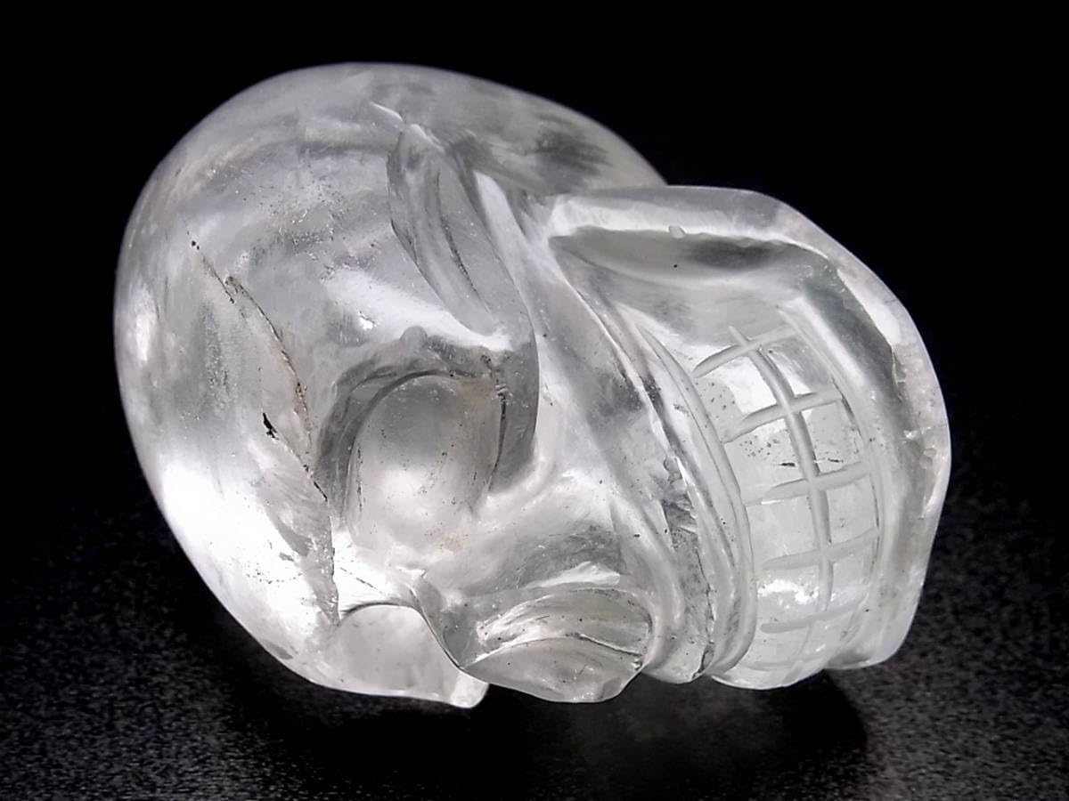 Amazon.co.jp: ネパール ガネッシュヒマール産 ヒマラヤ水晶製 どくろ