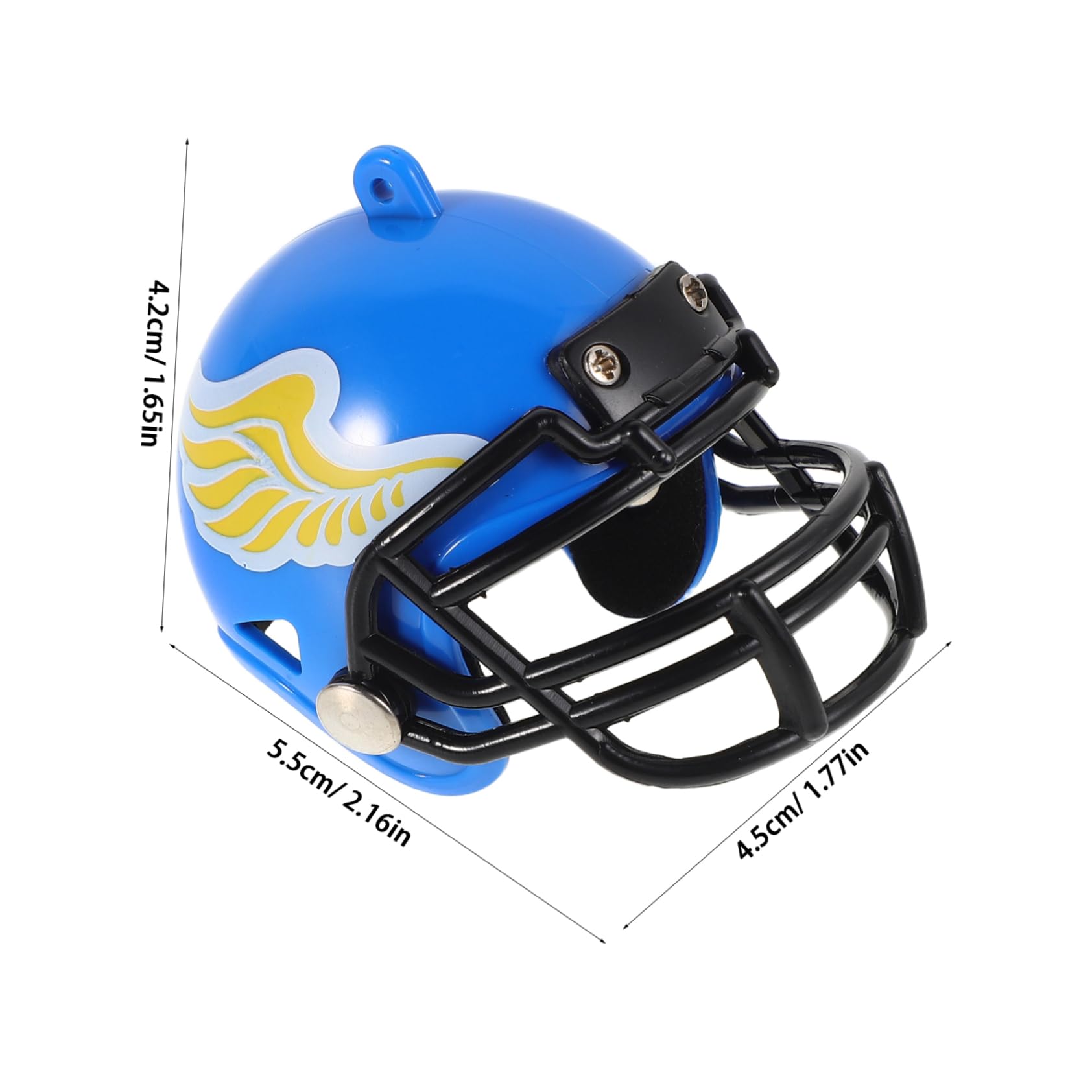 INOOMP Mini Hockey Helmet Keychain Realistic Collectible Model for Sports Fans for Display and Gifting Unique Miniature Keepsake for Football Enthusiasts