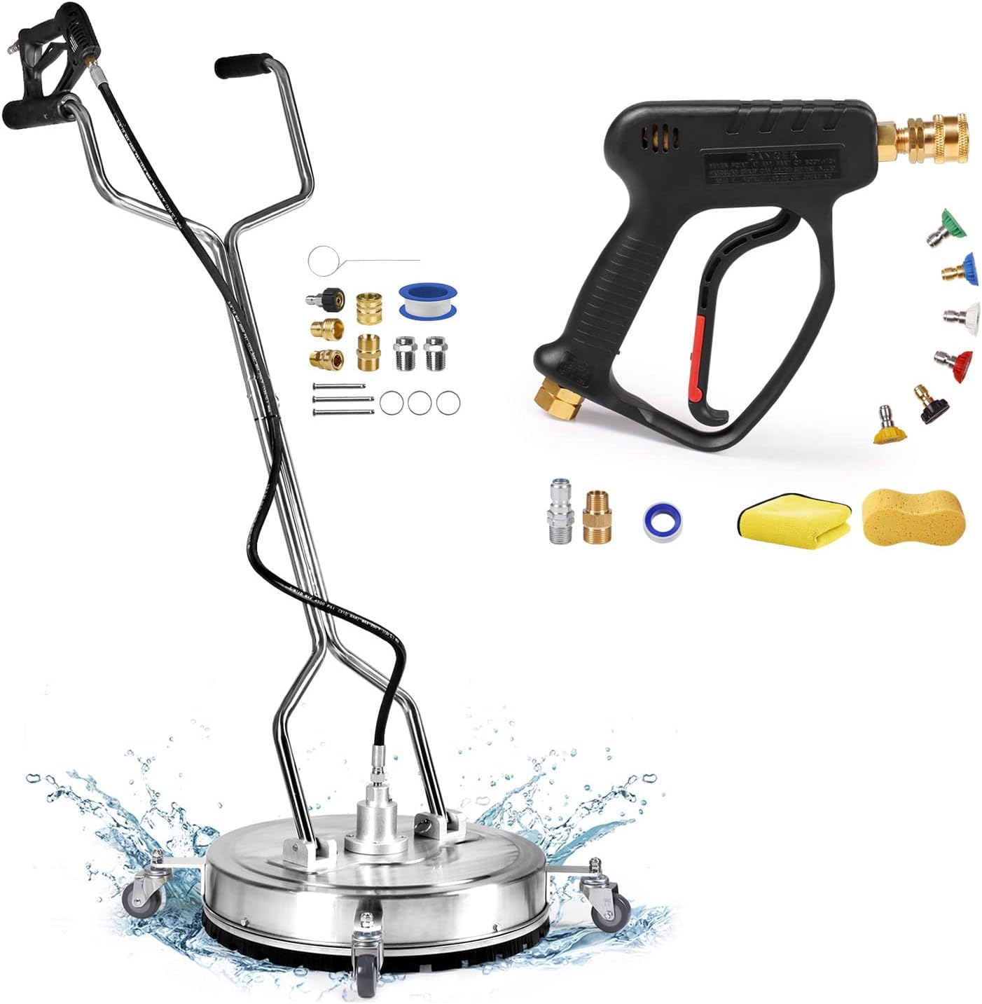 MEKOH Pressure Washer Surface Cleaner 22'', 4500PSI