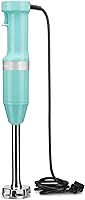 Vista 2 de KitchenAid Batidora de mano con cable de velocidad variable con accesorios, Aqua Sky, KHBV83AQ