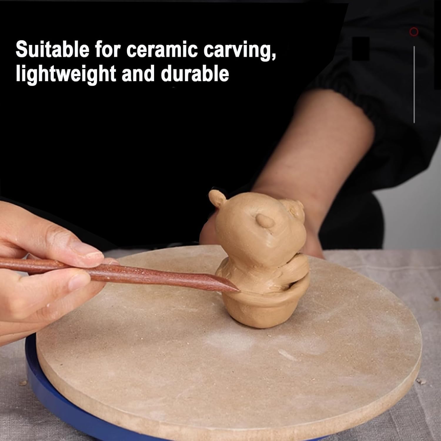 Juego de herramientas de escultura de arcilla, kit de cerámica profesional de 7 piezas, ligero y duradero con agarre cómodo para manualidades y esculturas finas