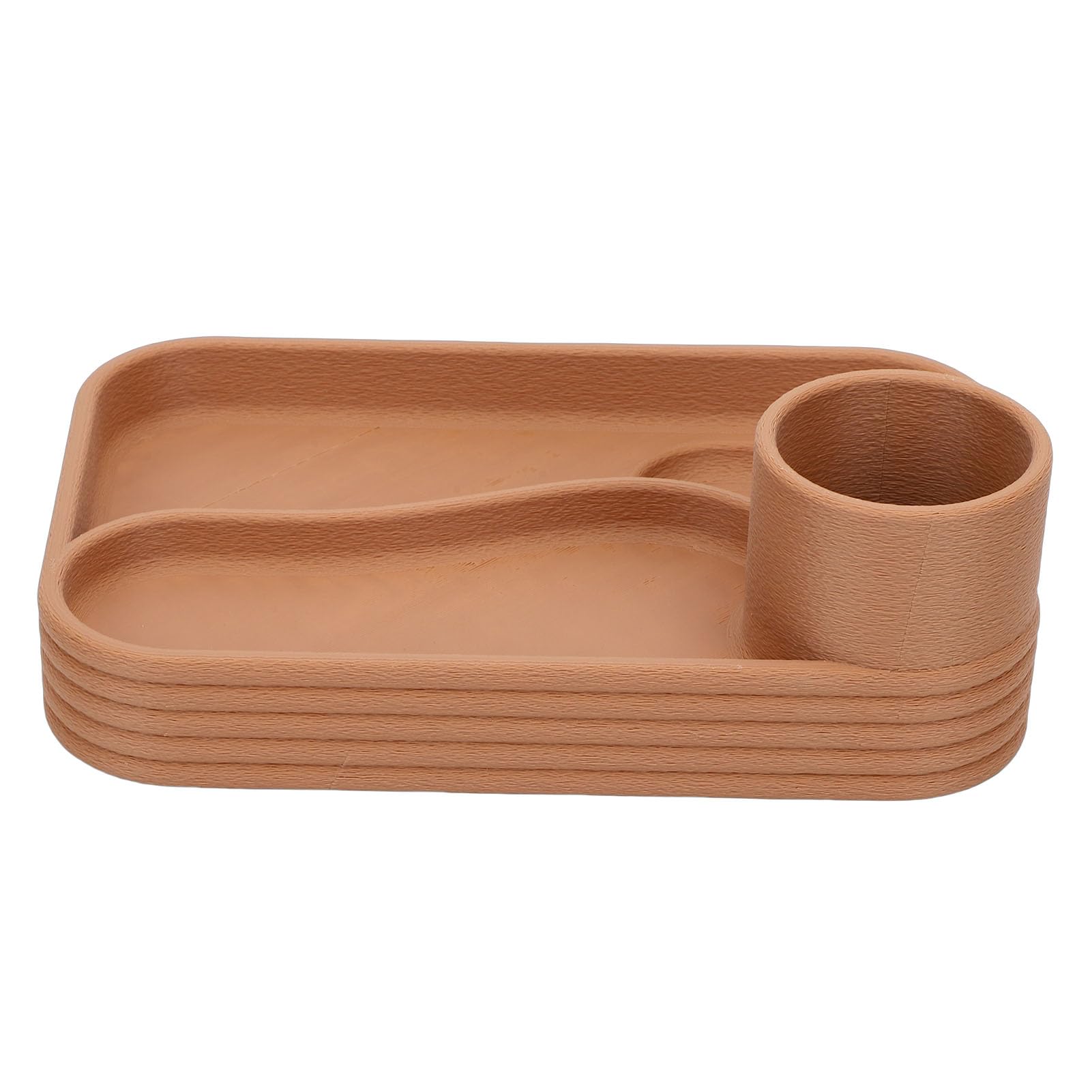 Organiseur de bureau compact 24,5x16,5 cm en plastique avec porte-stylo