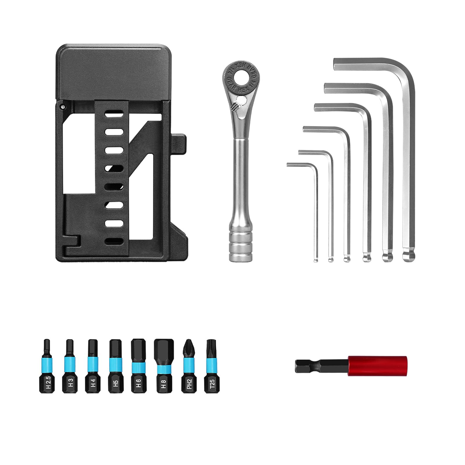 Multifunction Bike Repair Tools Ergonomic Grip Small Ratchet Wrench Bicycles Maintenance Multitool for Road Bike Repairs Multifunction Repair Tools