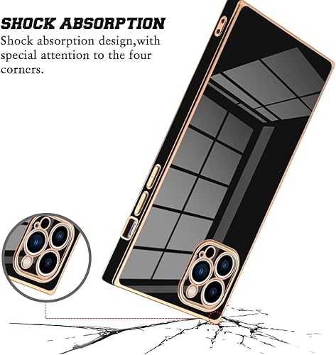 Miniatura 6 de KANGHAR Funda compatible con iPhone 13 Pro de lujo con bonito diseño de chapado de cuerpo completo, antiarañazos, a prueba de golpes, funda