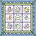 Quilt Kit Summer Garden/Pre Cut Ready to Sew/Finished Embroidery