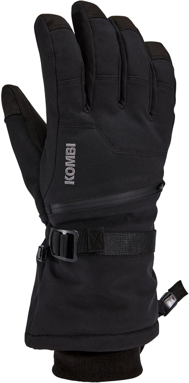 Kombi Men's Sanctum Waterproof Breathable Insulated Outdoor Winter Sport Gloves with Heat-Pack Pocket and Removable Leash