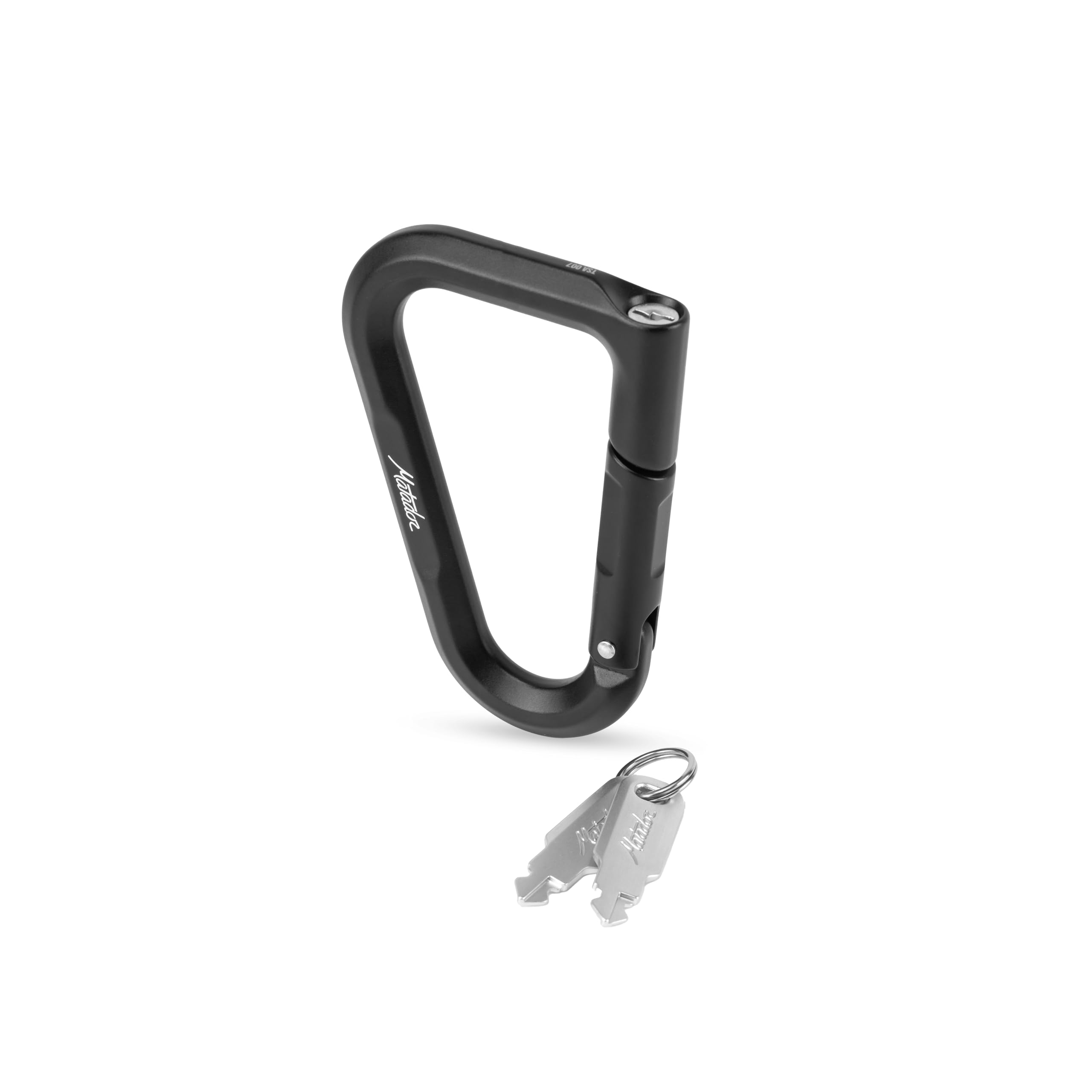 Matador BetaLock 2 In 1 – Moschettone Lucchetto TSA Da Viaggio, In Alluminio Aeronautico Con Chiavi, Per Zaino E Bagaglio