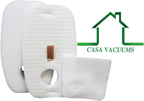 Miniatura 5 de Casa Vacuums - Repuesto para Shark Rocket DuoClean HV380 - HV380W - HV381 - HV382 - HV383 HV384Q - Kit de filtro de espuma + fieltro, compatible con